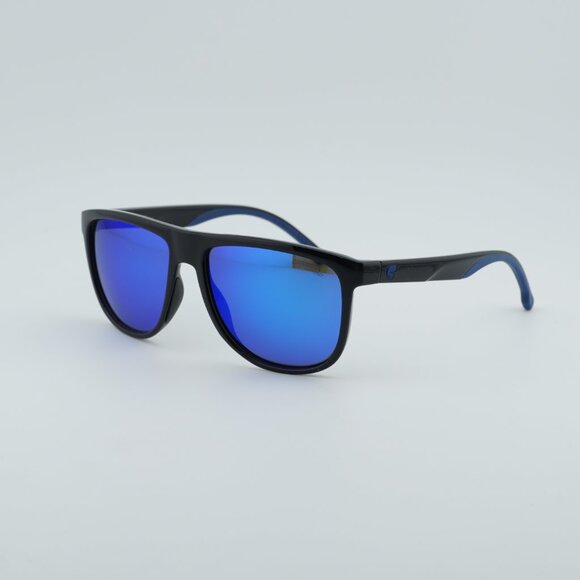 Carrera Blue Square Sunglasses for Men for sale | eBay CARRERA 8059/S 0D51 Z0 Sunglasses Black Square Frame, Blue Mirror Lenses
